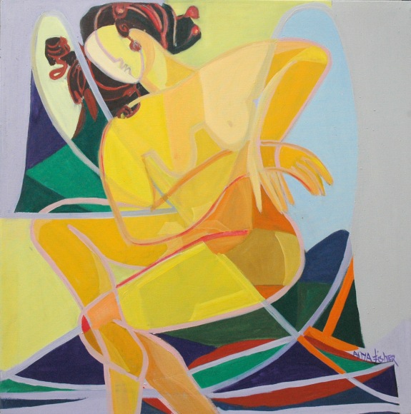 ANYA FISHER (1905-1992), Seated Nude With Hands Crossed