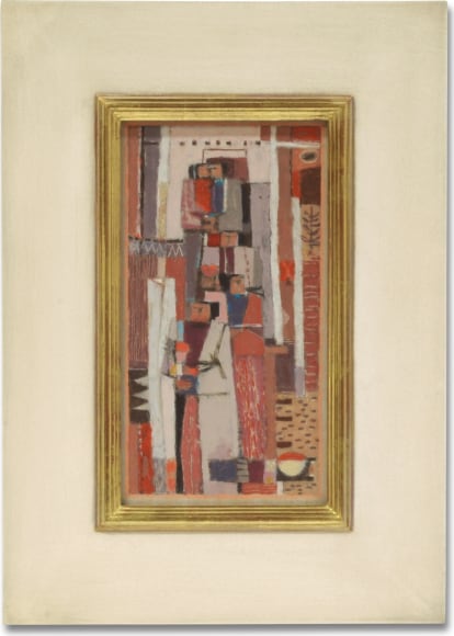 RICHARD HAINES (1906-1984), "Women of Village," c. mid 1950s