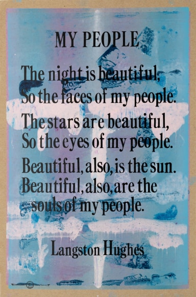 AMOS KENNEDY , Letterpress Print on Brown Board, 2025