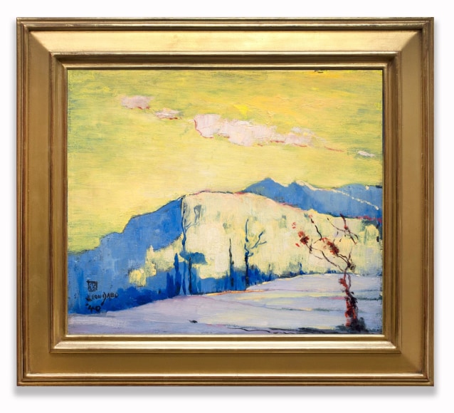 LEON DABO (1864-1960), Mont Sainte-Victoire in Hiver (in Winter), 1940