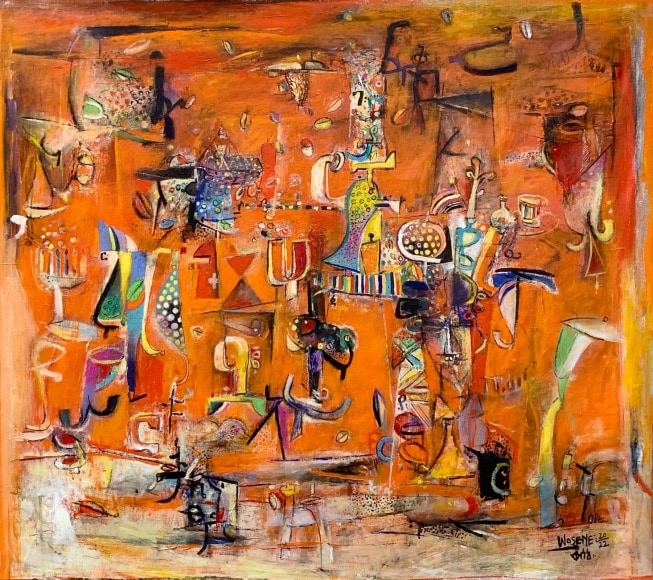 The Inventor painting by Wosene, 2022