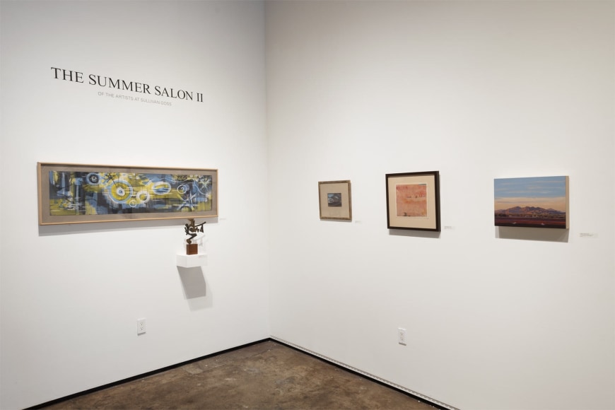 Installation photograph of The Summer Salon II, 2022 with GORDON ONSLOW FORD, SIDNEY GORDIN, CARL OSCAR BORG, WILLIAM DOLE, and MARY-AUSTIN KLEIN