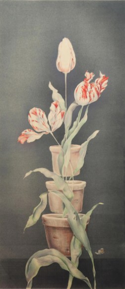 JOSEPH GOLDYNE , Three Tulips, Three Pots, 1981