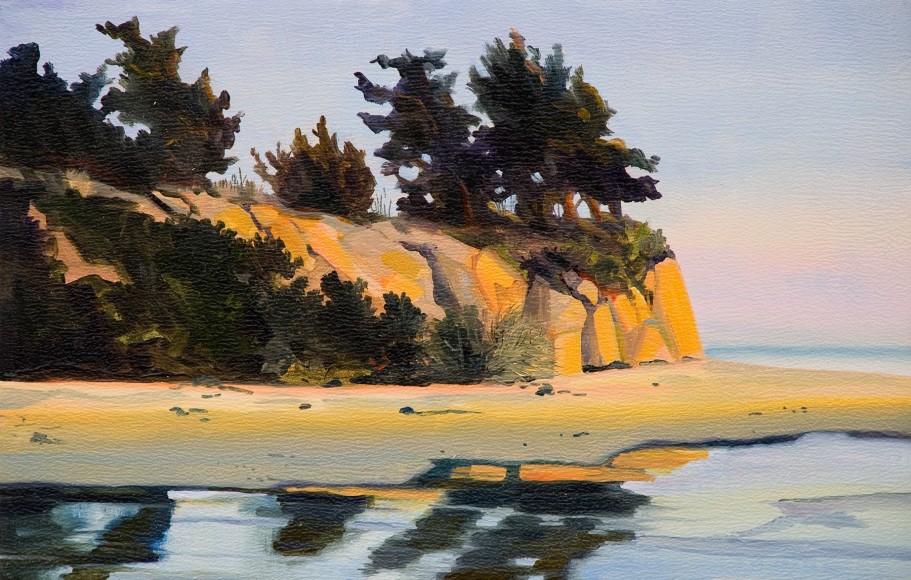 ROBIN GOWEN , Cliffs by the Beach,