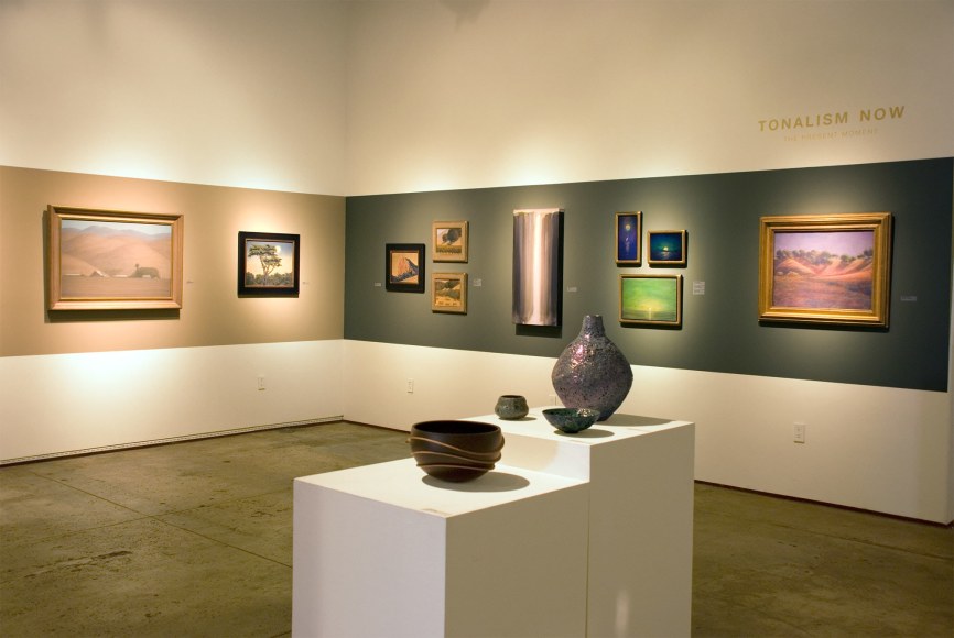 TONALISM NOW Installation photograph, Sarah Vedder, Jon Francis, Joseph Goldyne, James David Thomas, Bjorn Rye, James Haggerty, John Beaver