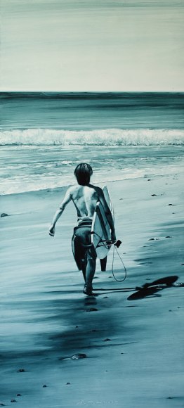 JOHN NAVA (b. 1947), Walking Surfer (Back), 2017