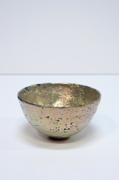 JAMES HAGGERTY, Gold Crater Glaze Bowl, 2021