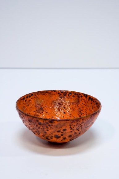 JAMES HAGGERTY, Orange Crater Glaze Bowl 2, 2021