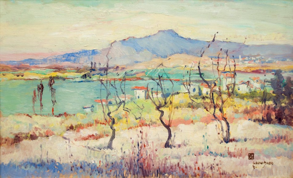 LEON DABO (1864-1960) , Etany de Barre, Near St. Victoire, 1951