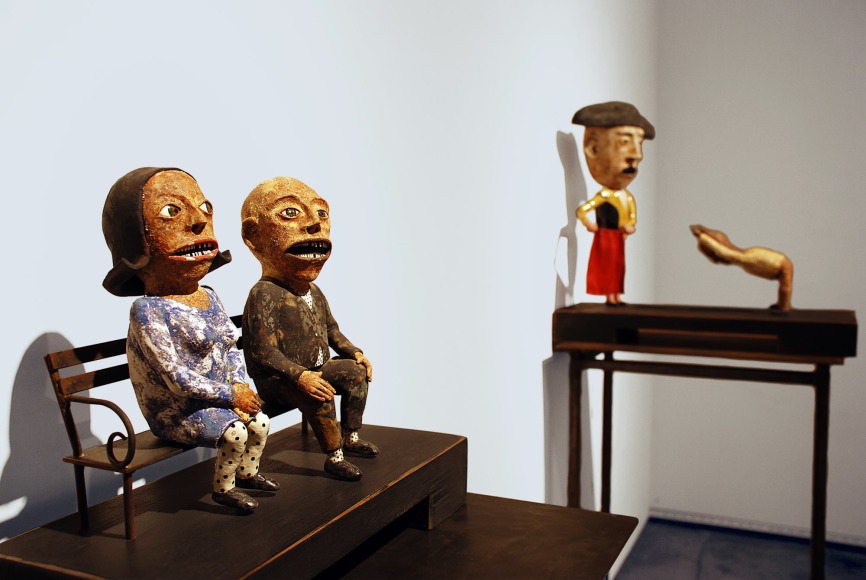 JUST BETWEEN US: Wesley Anderegg, Rafael Perea de la Cabada, Maria Rendon installation shot