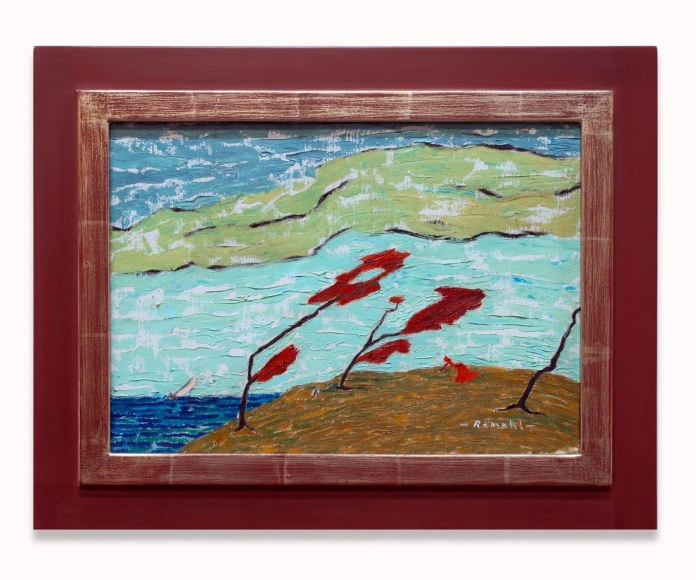 FREDERICK REMAHL (1901-1968), Three Trees, Doll, Sailboat, c. 1940