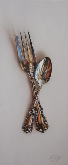 LESLIE LEWIS SIGLER , Silver Pair #6, The Lefty and The Hero, 2021