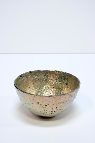 JAMES HAGGERTY, Gold Crater Glaze Bowl, 2021