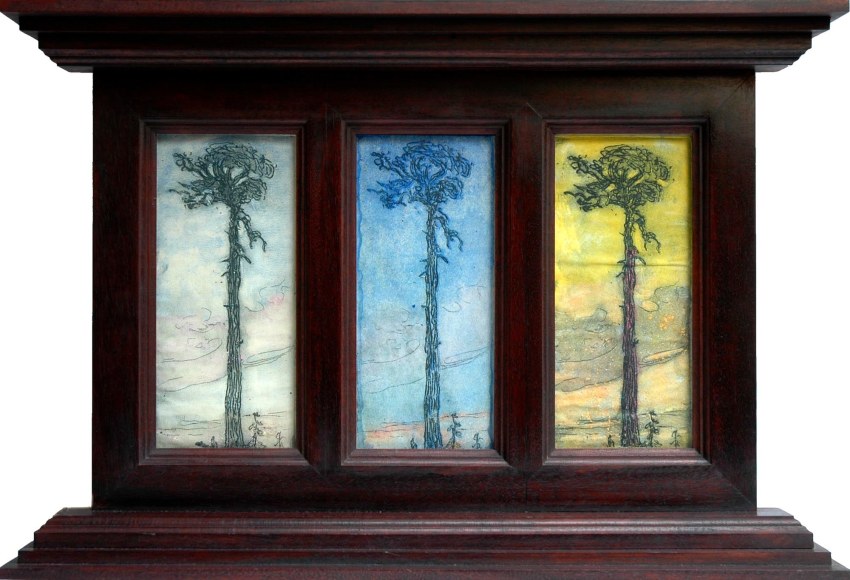 Only God can  Make a Tree (Triptych), Nell Brooker Mayhew