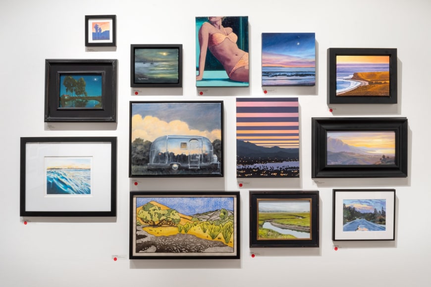 100 GRAND (100 works of art for $1,000 or less each) installation shot