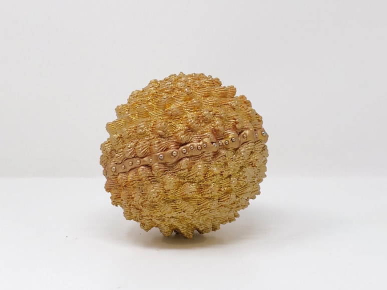 LYNDA WEINMAN, Gilded Spiky Gazing Ball, 2021-2022