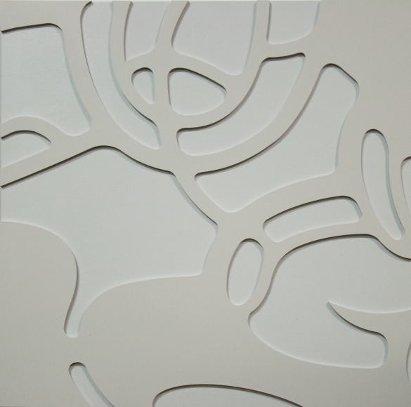 David Flores , Aluminum Fragment 46 (White), 2017