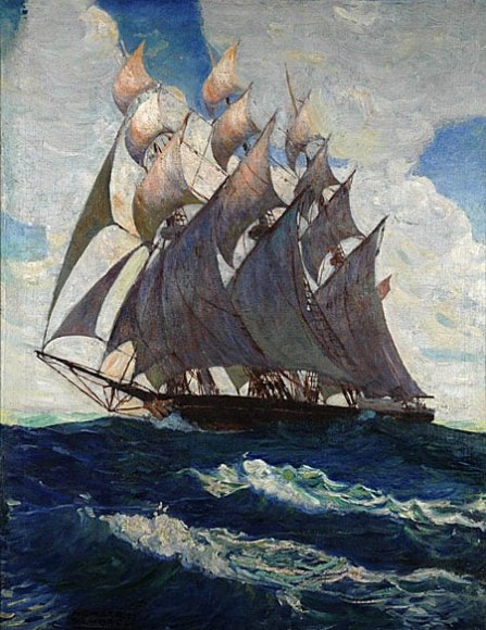 Horace Gilmore (  -1999), Maritime Scene, 1927