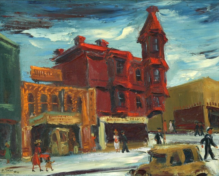 Dorothy Sklar, A Street in Los Angeles, 1949