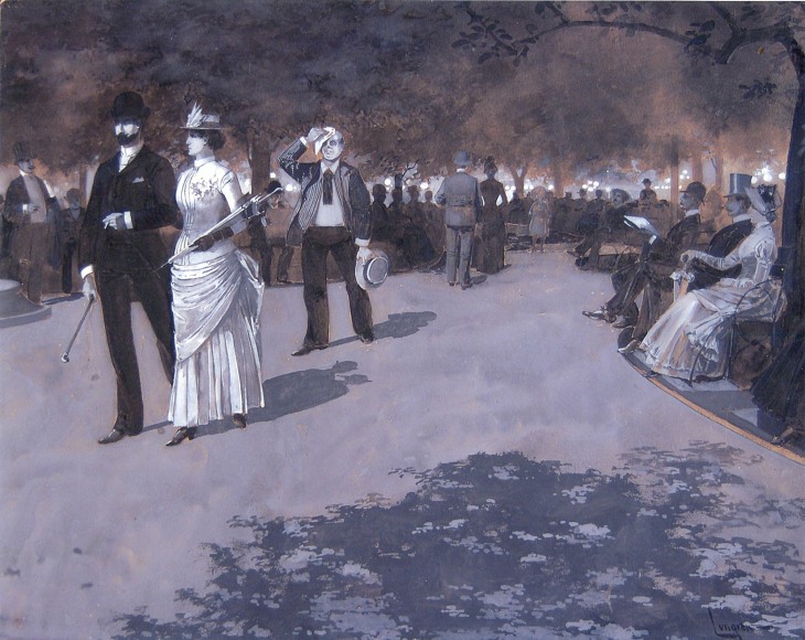Fernand Lungren, Central Park Promenade