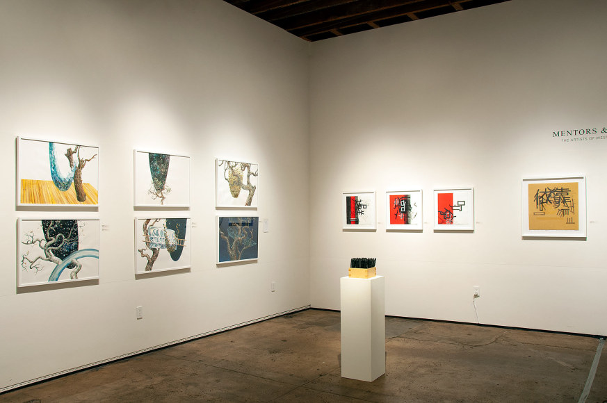 MENTORS &amp; MAKERS: The Artists of Westmont College installation, Meagan Stirling, Chris Rupp, Nathan Huff