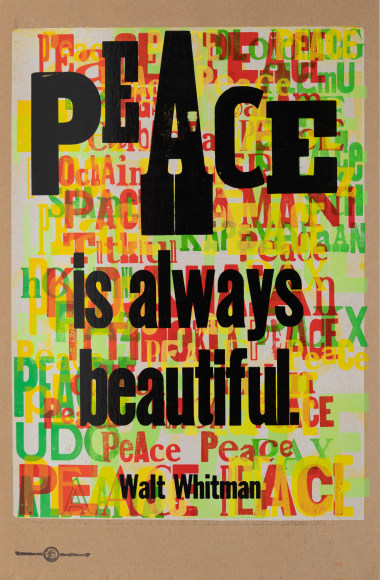 AMOS KENNEDY , Letterpress Print on Brown Board, 2025