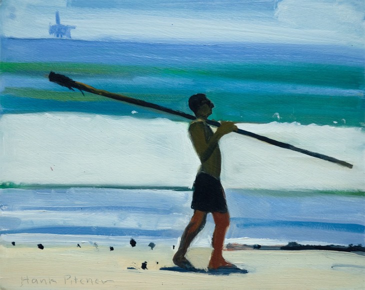 HANK PITCHER, Man Walking with Stick