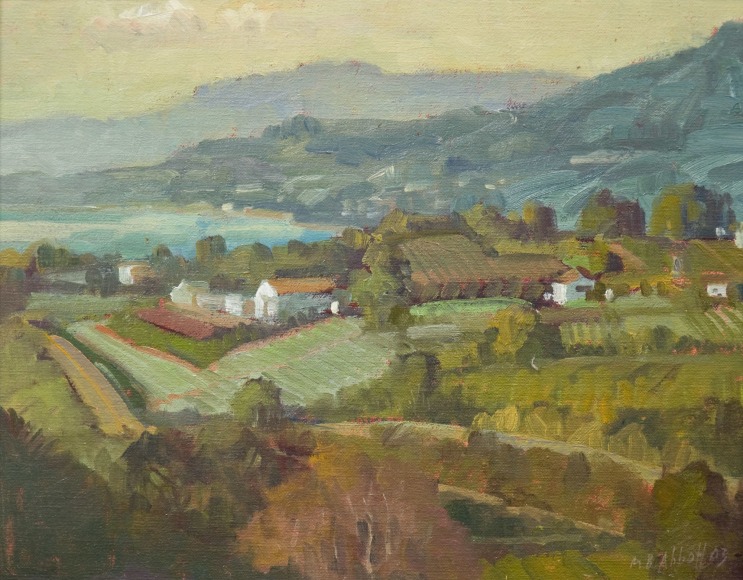 Meredith Brooks Abbott, Coast Line Hilltop toward Bay