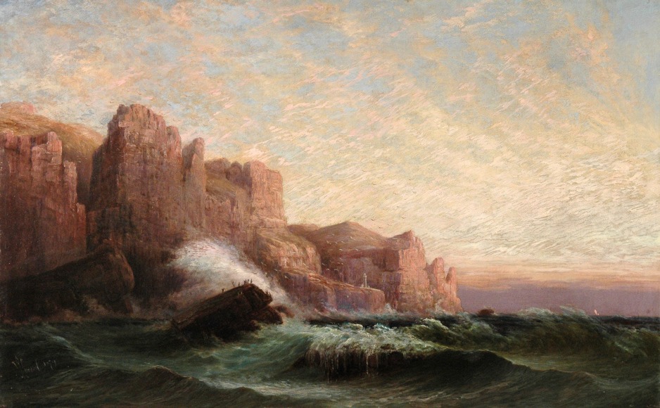 WILLIAM LEES JUDSON (1842-1928), Coast Scene with Lighthouse, 1879