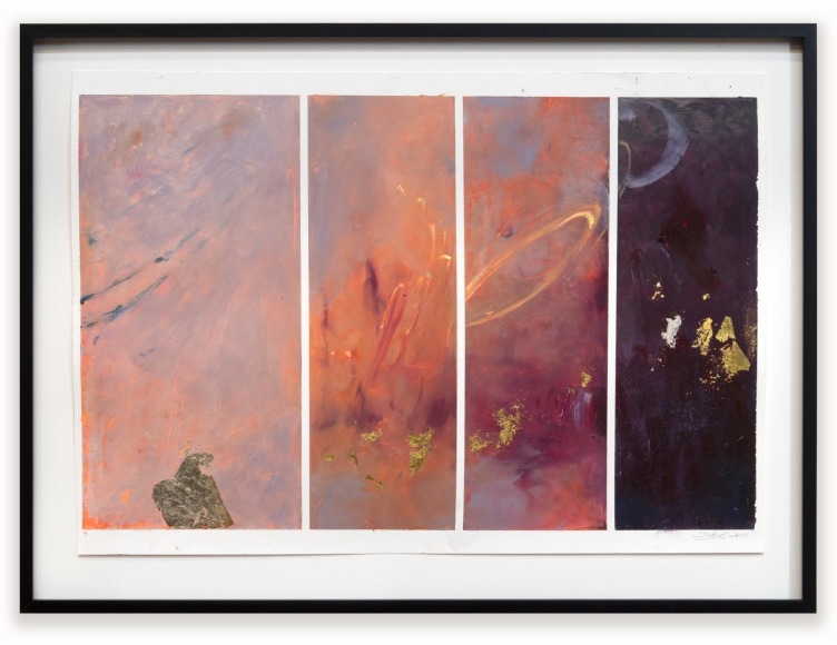 CIEL BERGMAN (1938-2017), Untitled (4 Vertical Rectangles on Paper), 2014