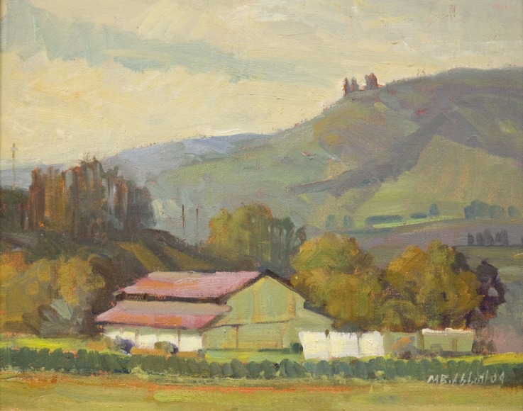 Meredith Brooks Abbott, Barn and Hill, Santa Rosa Road