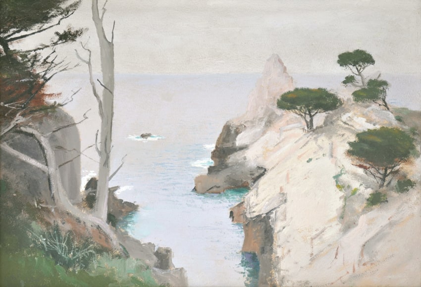 LOCKWOOD DE FOREST (1850-1932), The Pinnacle, Point Lobos II (Monterey), April 10, 1909