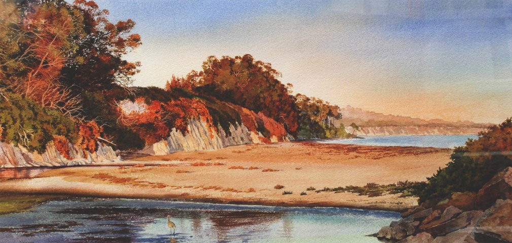 Ray Hunter, Evening Glow, Goleta Slough,