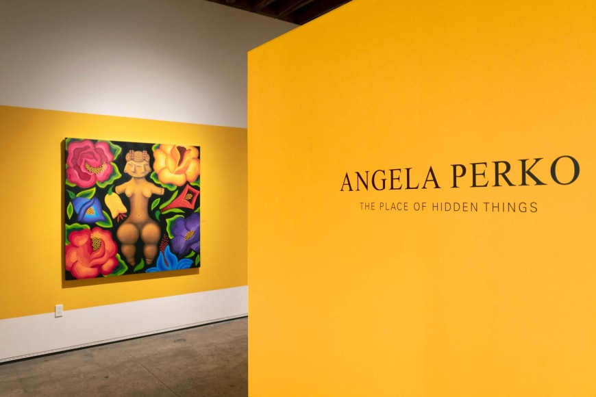 Installation shot- Angela Perko: Place of Hidden Things, 2022.