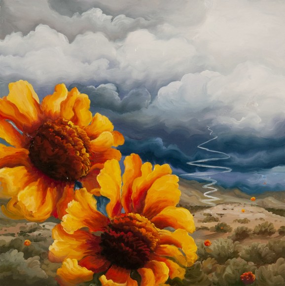 PHOEBE BRUNNER, Two Sunflowers
