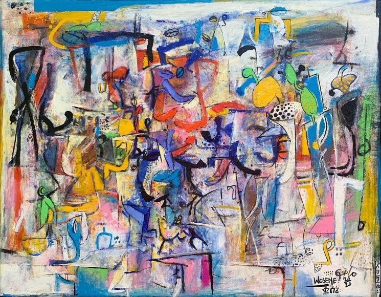 WOSENE WORKE KOSROF, For Love of Words IV, 2020