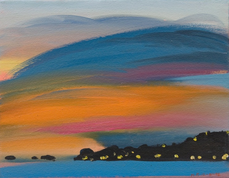 HANK PITCHER (b. 1949), New Year's Eve from Butterfly Beach, Dec. 31, 1992