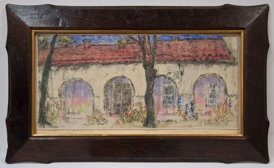 Nell Brooker Mayhew, Mission San Juan Bautista, 1921