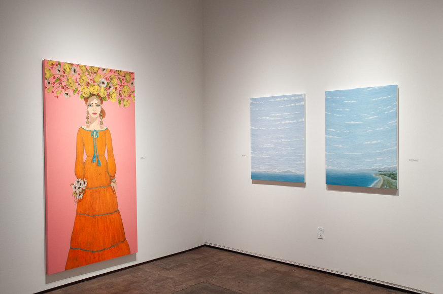 Installation photograph of THE GREEN HOUSE: Liz Brady, Erika Carter, Virginia McCracken