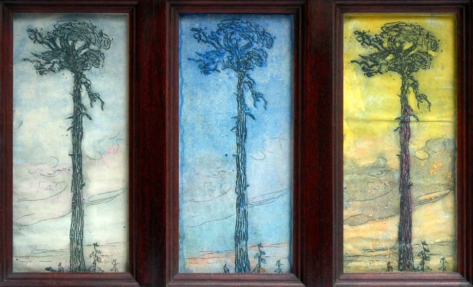 Only God can  Make a Tree (Triptych), Nell Brooker Mayhew