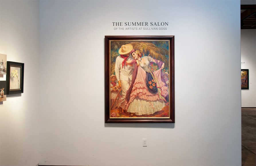 Installation photograph of SUMMER SALON II, 2019 with Jesus Helguera, Alia E. El-Bermani, and Leslie Lewis Sigler