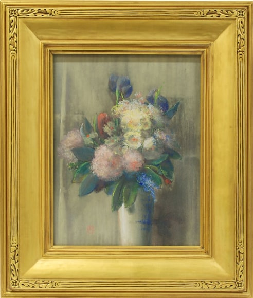 LEON DABO (1864-1960) , Lavender Flowers in White Vase, 1939