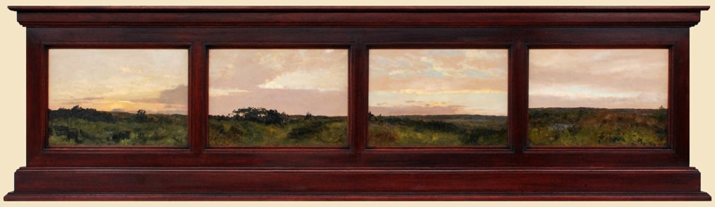 Lockwood De Forest, August Green Quadtych, August 1902