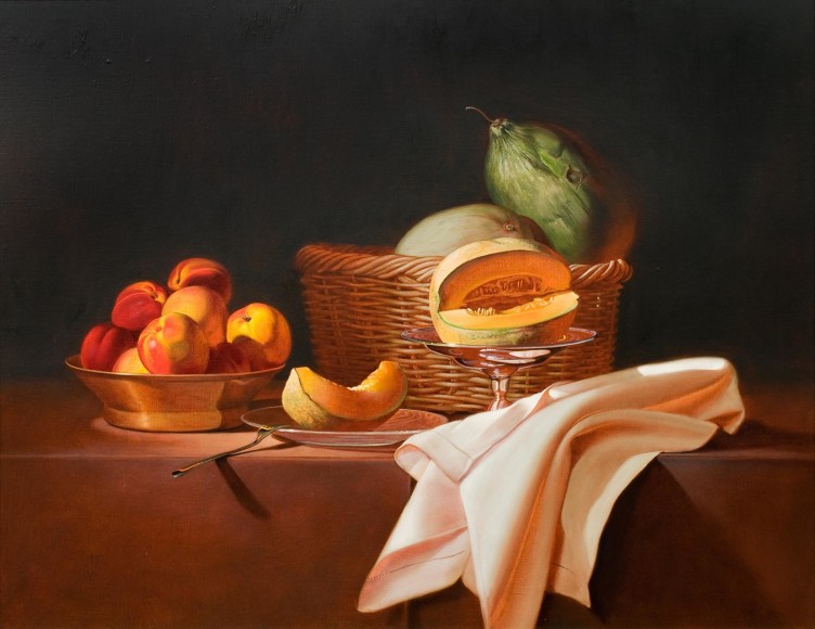 MARTHA MAYER ERLEBACHER (1937-2013), Still Life with Cut Cantaloupe, 1990