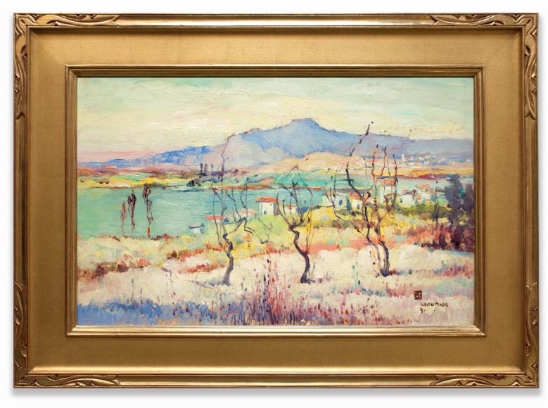 LEON DABO (1864-1960) , Etany de Barre, Near St. Victoire, 1951