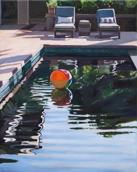 PATRICIA CHIDLAW , Beach Ball - Orange and Red, 2021