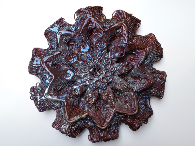 LYNDA WEINMAN, Garnet Mandala, 2021-2022