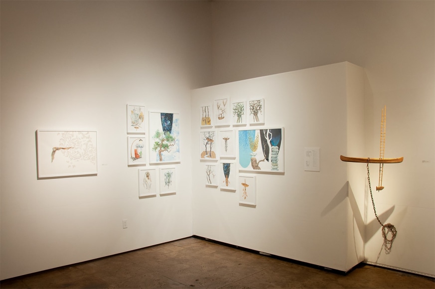 Installation photograph of NATHAN HUFF: The Stories We Tell Ourselves