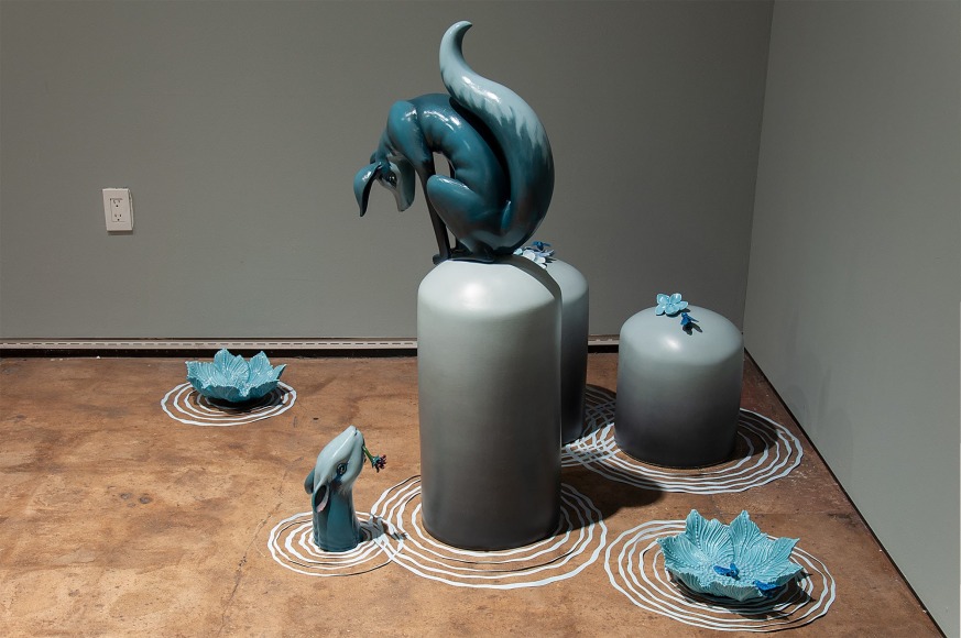 THE WALLS BECAME THE WORLD ALL AROUND: New Work by Rebekah Bogard &amp; Susan McDonnell install