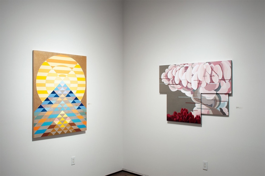 Installation photograph of PATTERN RECOGNITION: Claudia Borfiga | Yumiko Glover | Julika Lackner
